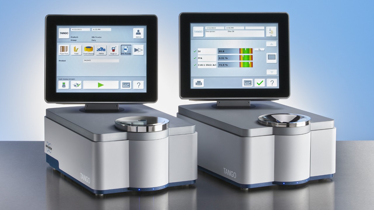 Das TANGO FT-NIR-Spektrometer ist in zwei Konfigurationen erhältlich: für Feststoffe und für Flüssigkeiten.
