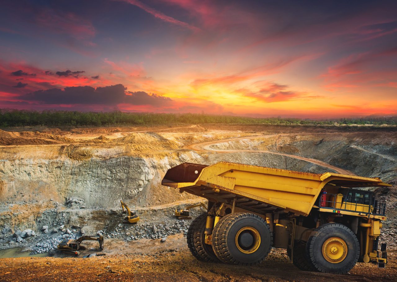 Transporting ore in and open pit mine