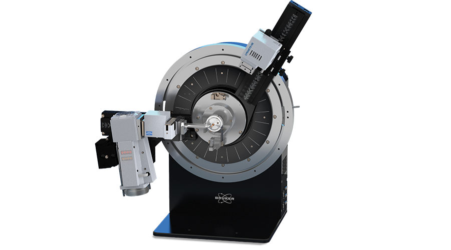 D8 ADVANCE HE X-ray diffractometer with LYNXEYE HE detector and standard sample stage