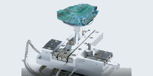 Large area mapping using an SEM can be hampered by the slow movement of a standard SEM stage.