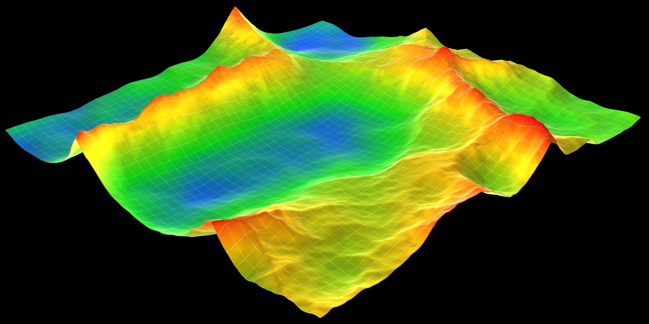 Abstract terrain topography