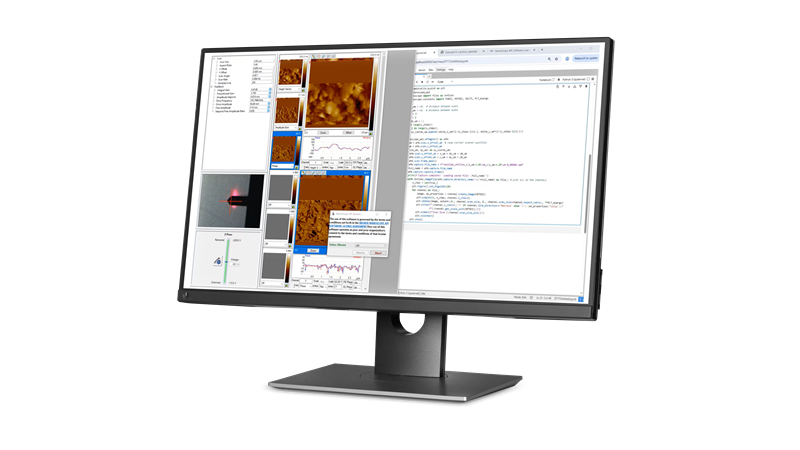 NanoScope API user interface