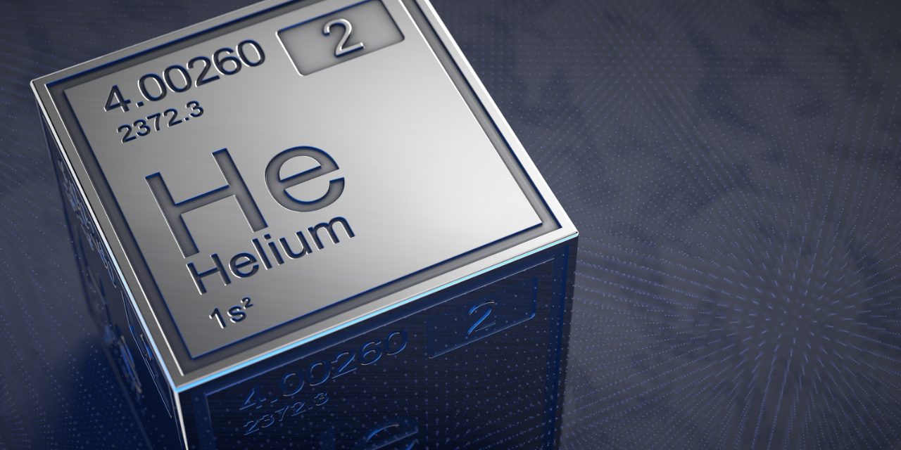 Helium. Element 2 of the periodic table of chemical elements.