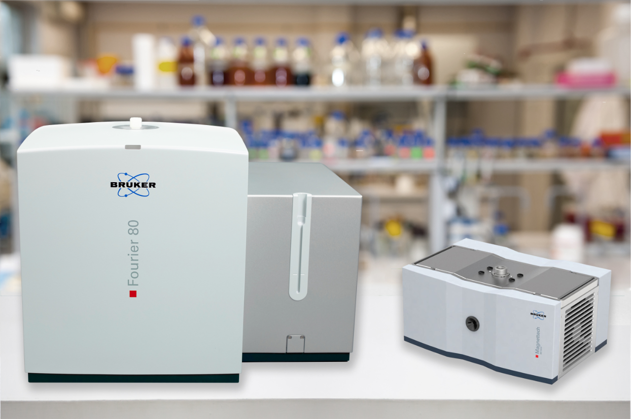 Features and applications with NMR Fourier 80 and EPR Magnettech ESR5000 benchtop systems.
