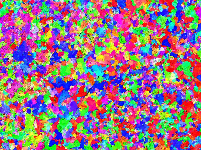 Orientation map of a deformed ferritic steel