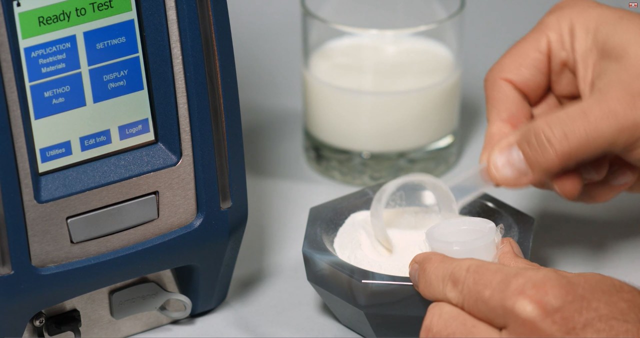 CTX Benchtop XRF analysis of milk powder