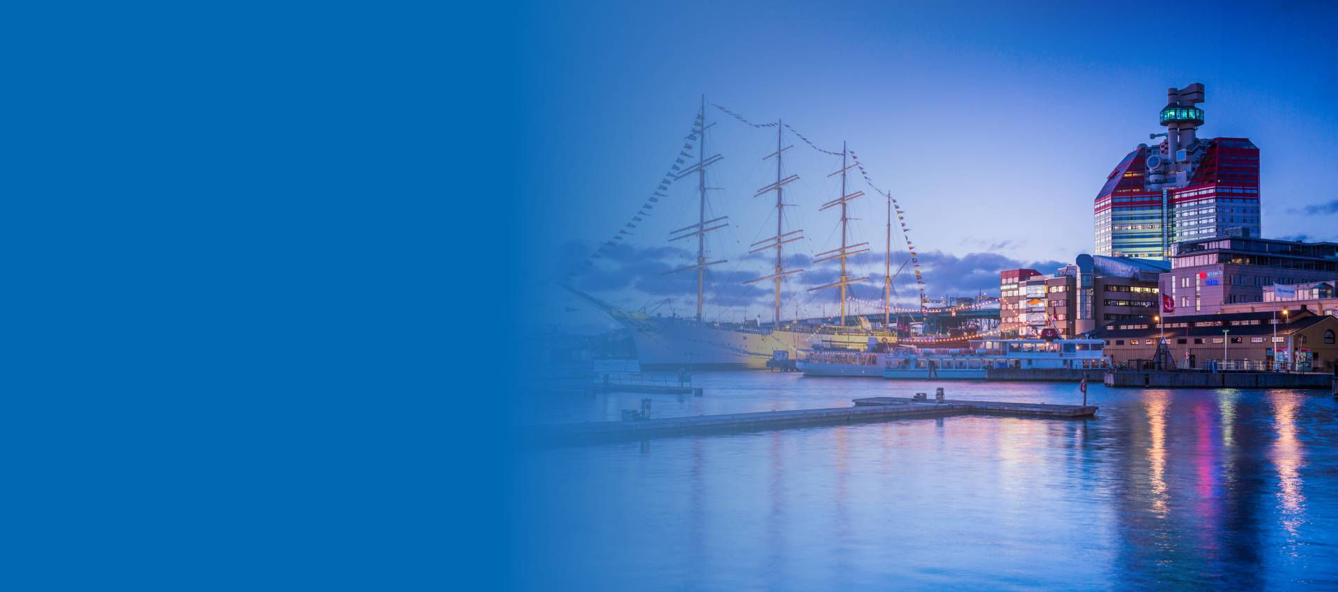 View of a port in Göteborg, Sweden