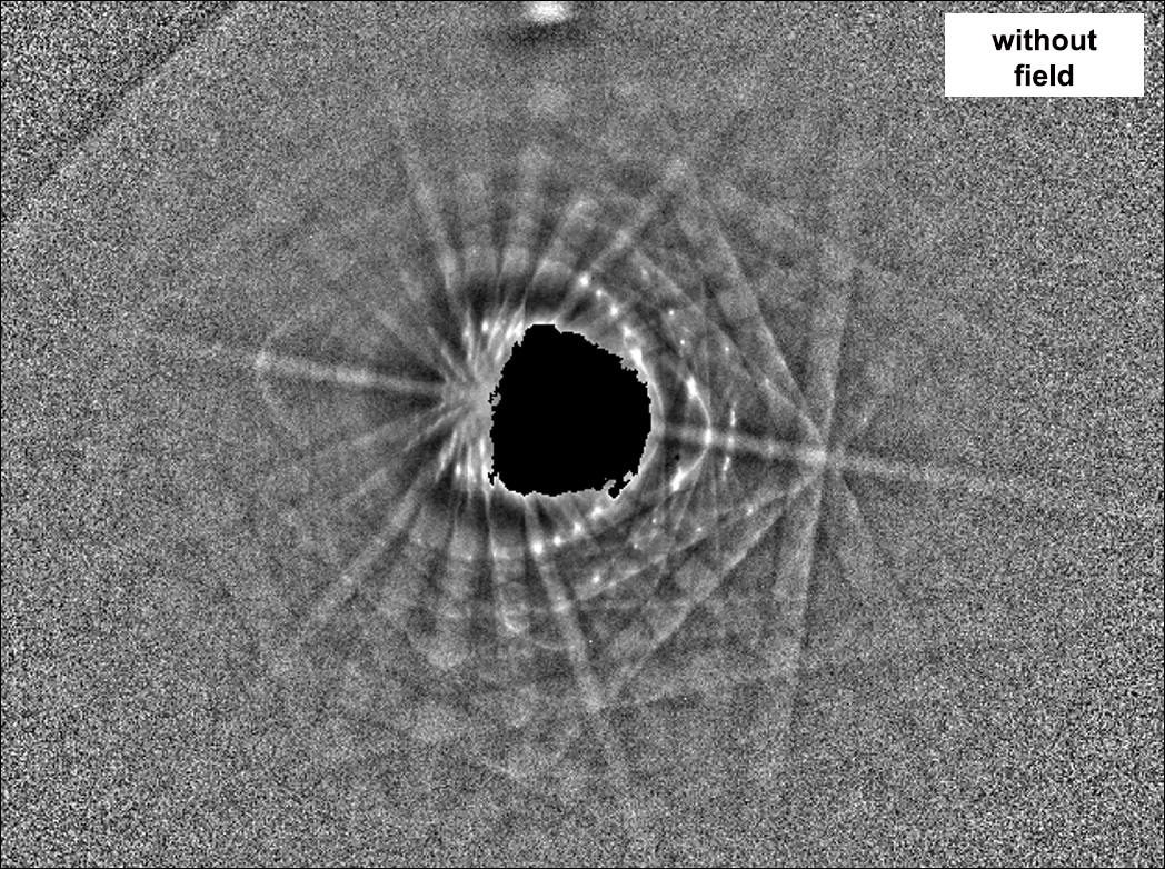 Transmission Kikuchi Patterns (TKP) ohne Magnetfeld erworben 