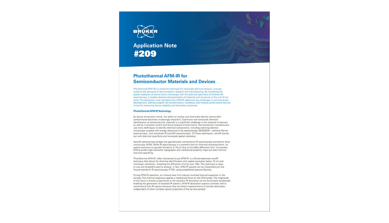 Application Note: Photothermal AFM‑IR for Semiconductor Materials and ...