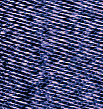 AFM atomic resolution image of mica in liquid