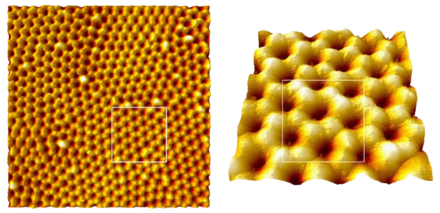 AFM images of aluminum pores