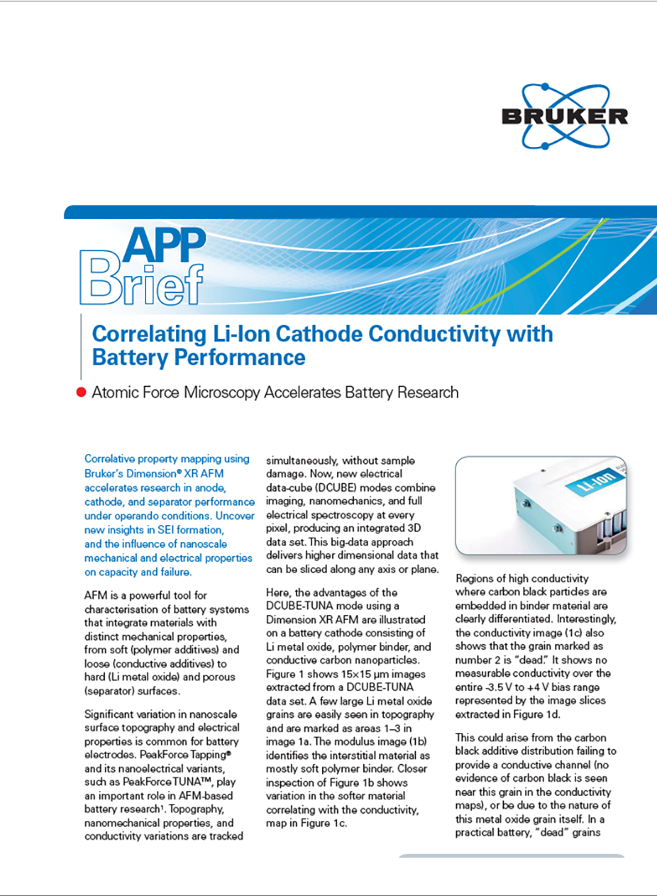 Front page of 3D Optical profilometry PDF Application Note: Using WLI to Characterize Roughness and Wear of Orthopedic Implants