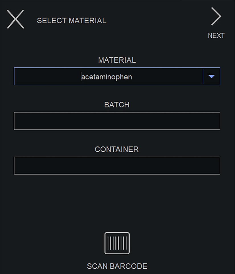 MATERIAL AUSWÄHLEN