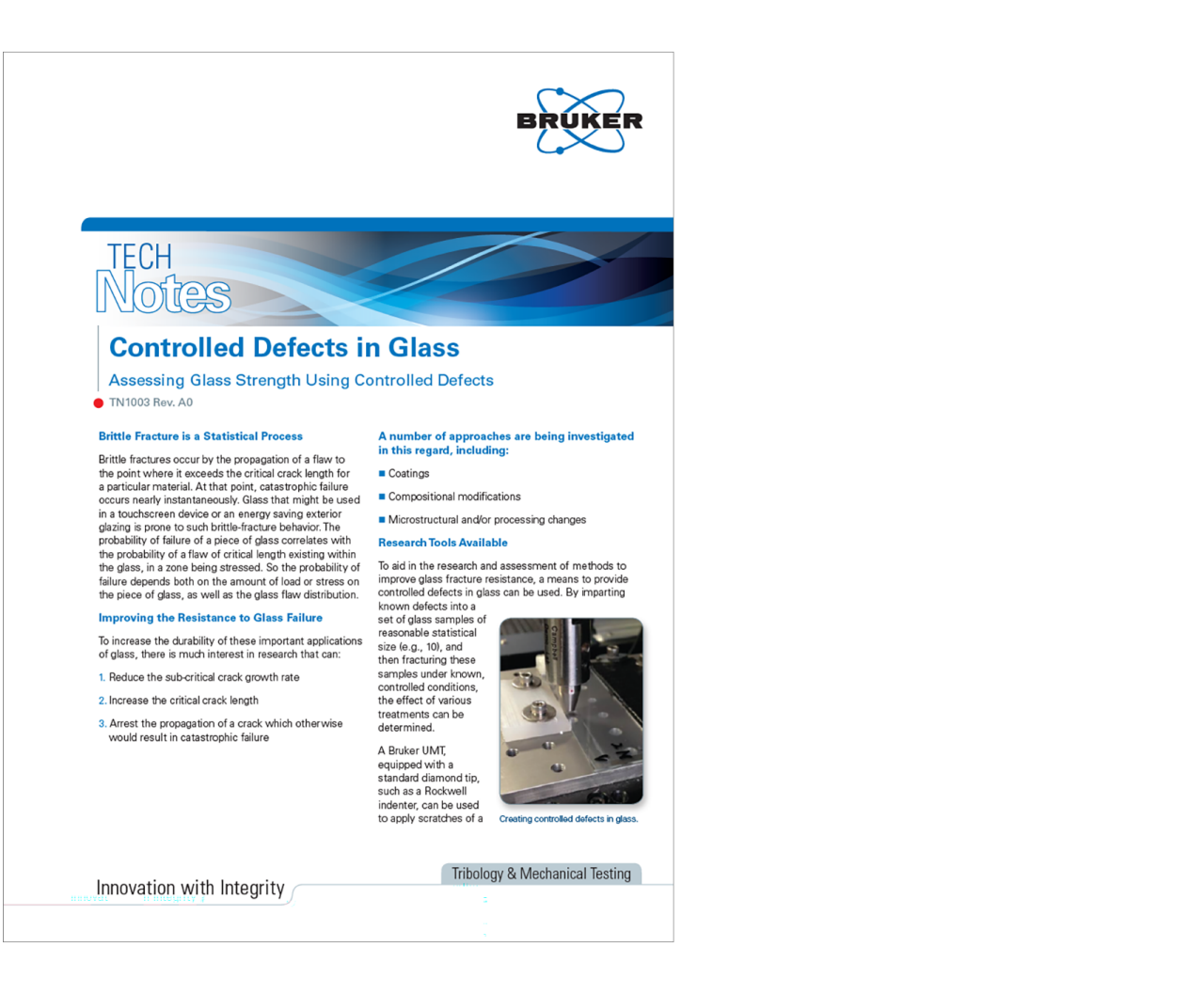 Vert2 Glass Defect Tech Note: Assessing Glass Strength Using Controlled Defects | Bruker