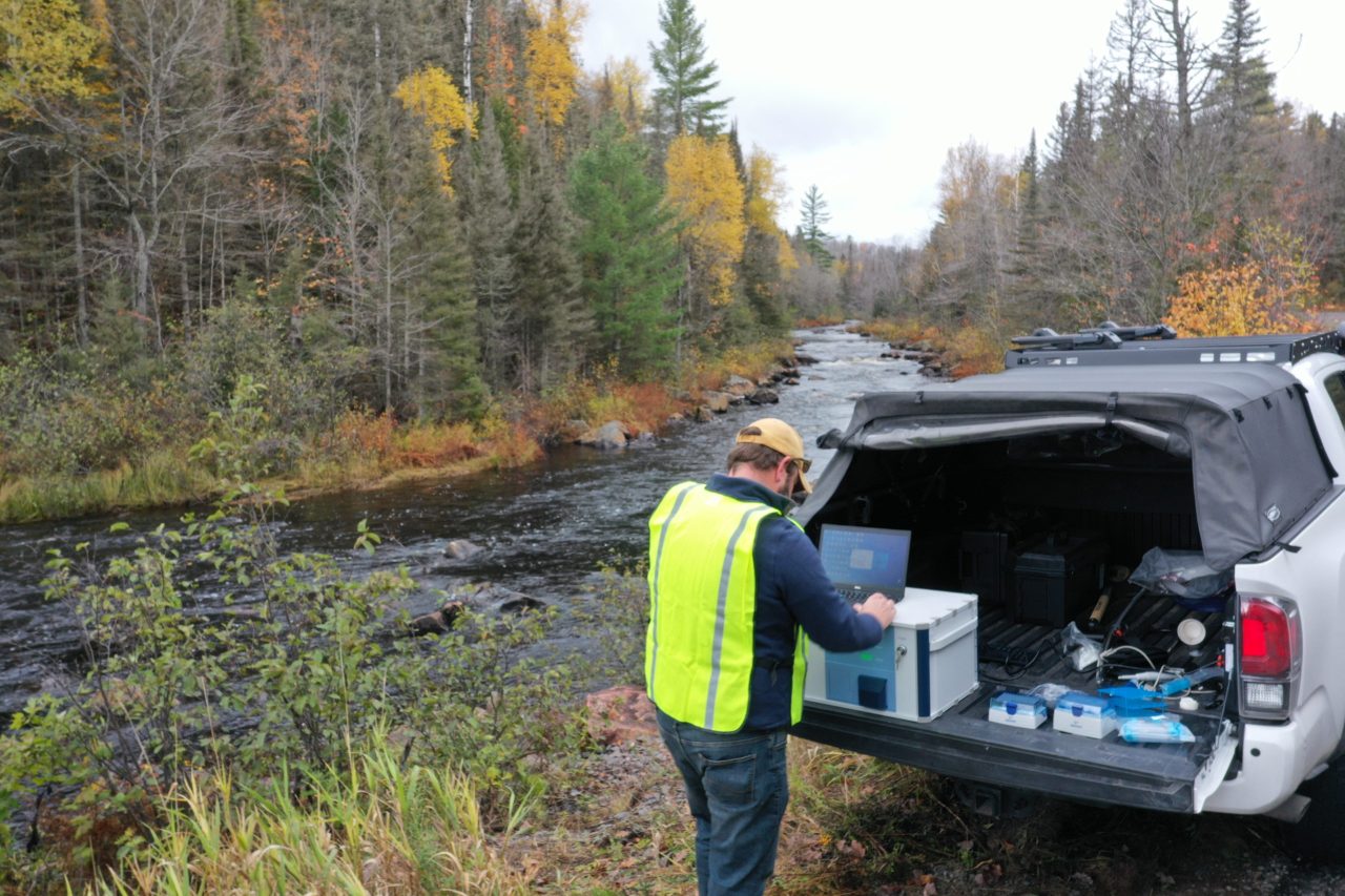 S2 PICOFOX used for measurements at the river