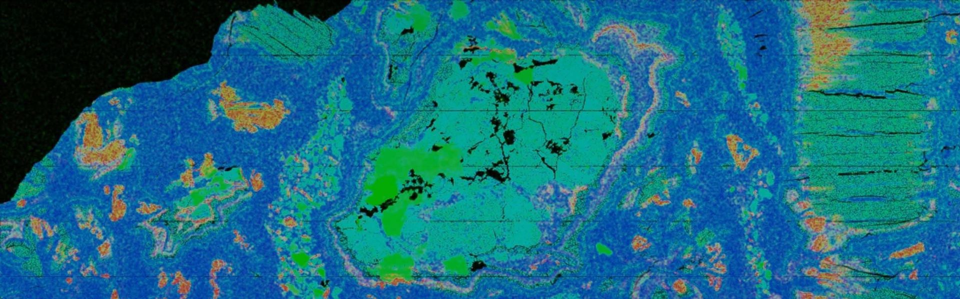 Element distribution map SEM EDS