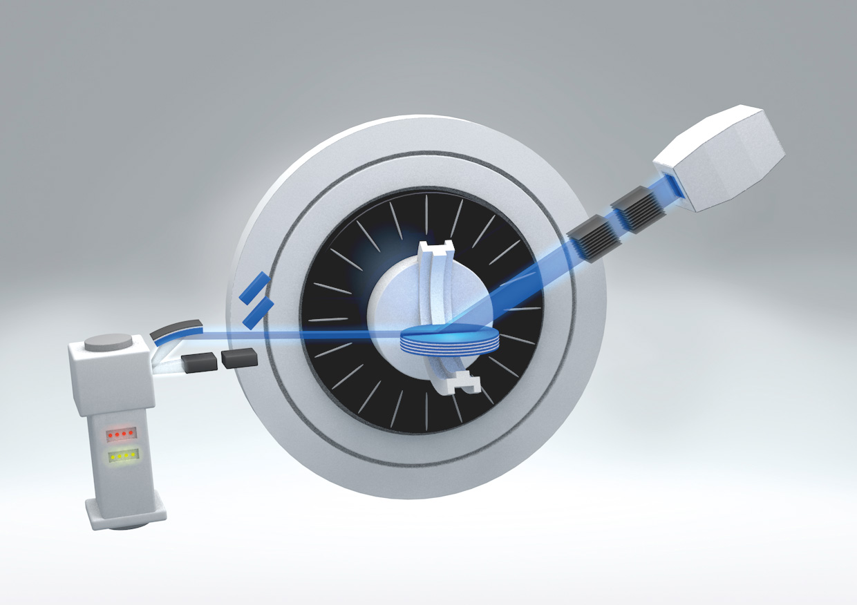 Set-up for grazing incidence diffraction (GID)