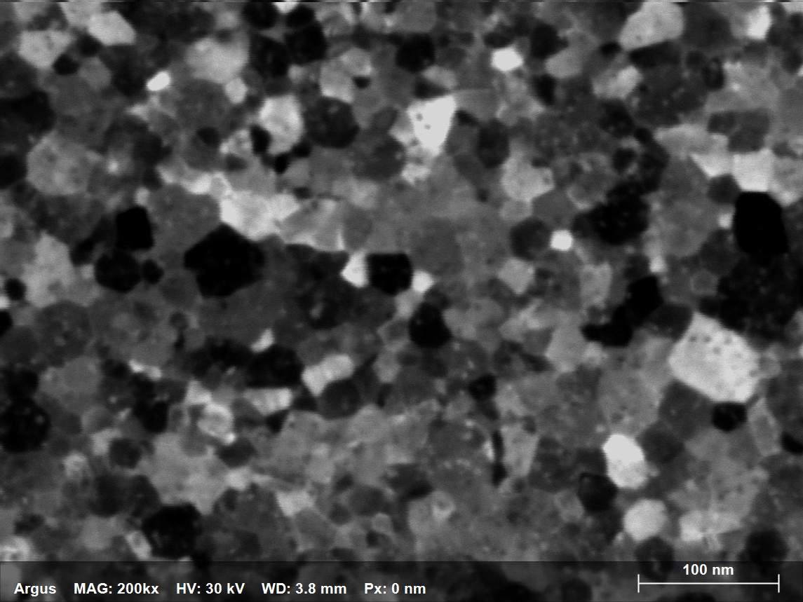 BF-like image of a Ru thin film acquired in 8s using steps of 0.5nm