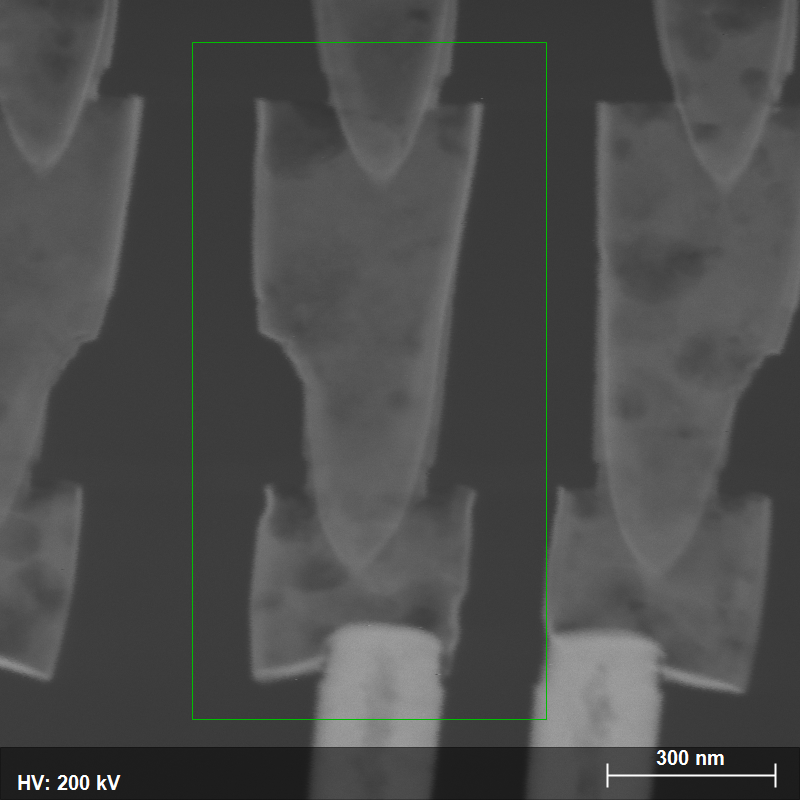 Fig. 1: HAADF interconnect structure