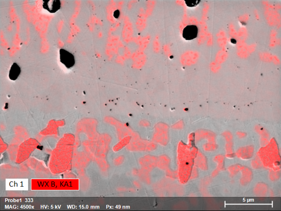 Steel Mapping Elemental & Phase Mapping of a Steel Dispersion Layer | Bruker