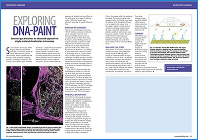 Front page of Exploring DNA-PAINT article