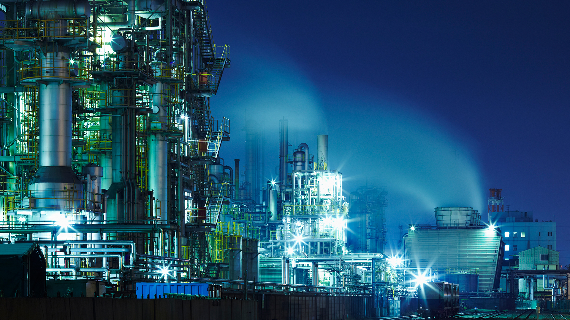 Factory at night 