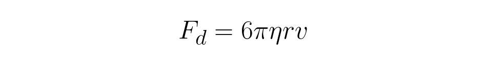 Image shows the Stokes Equation.
