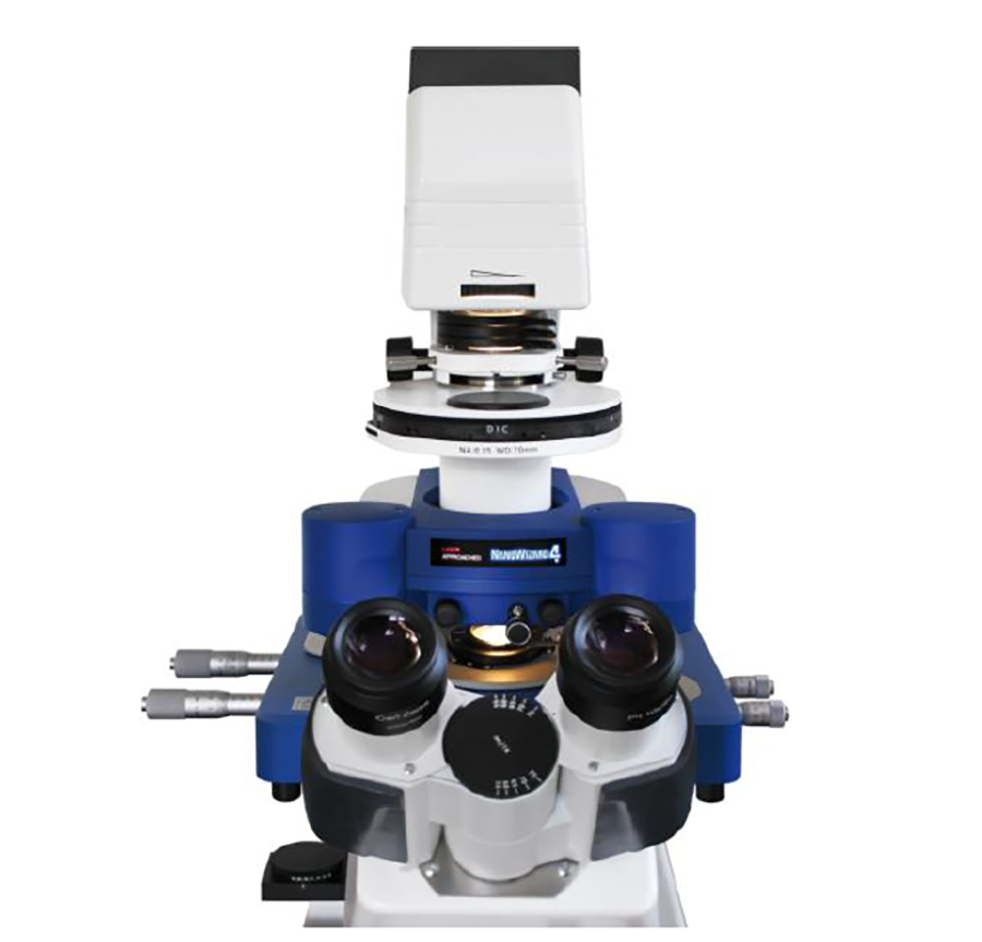 Nanowizard 4 AFM standing on an inverted optical  microscope.  