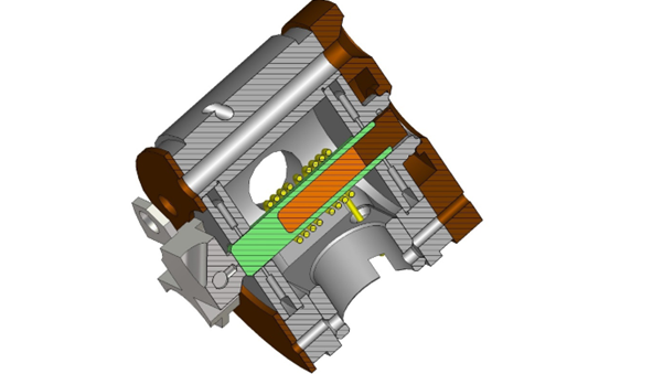 Schematic of a Bruker MAS stator