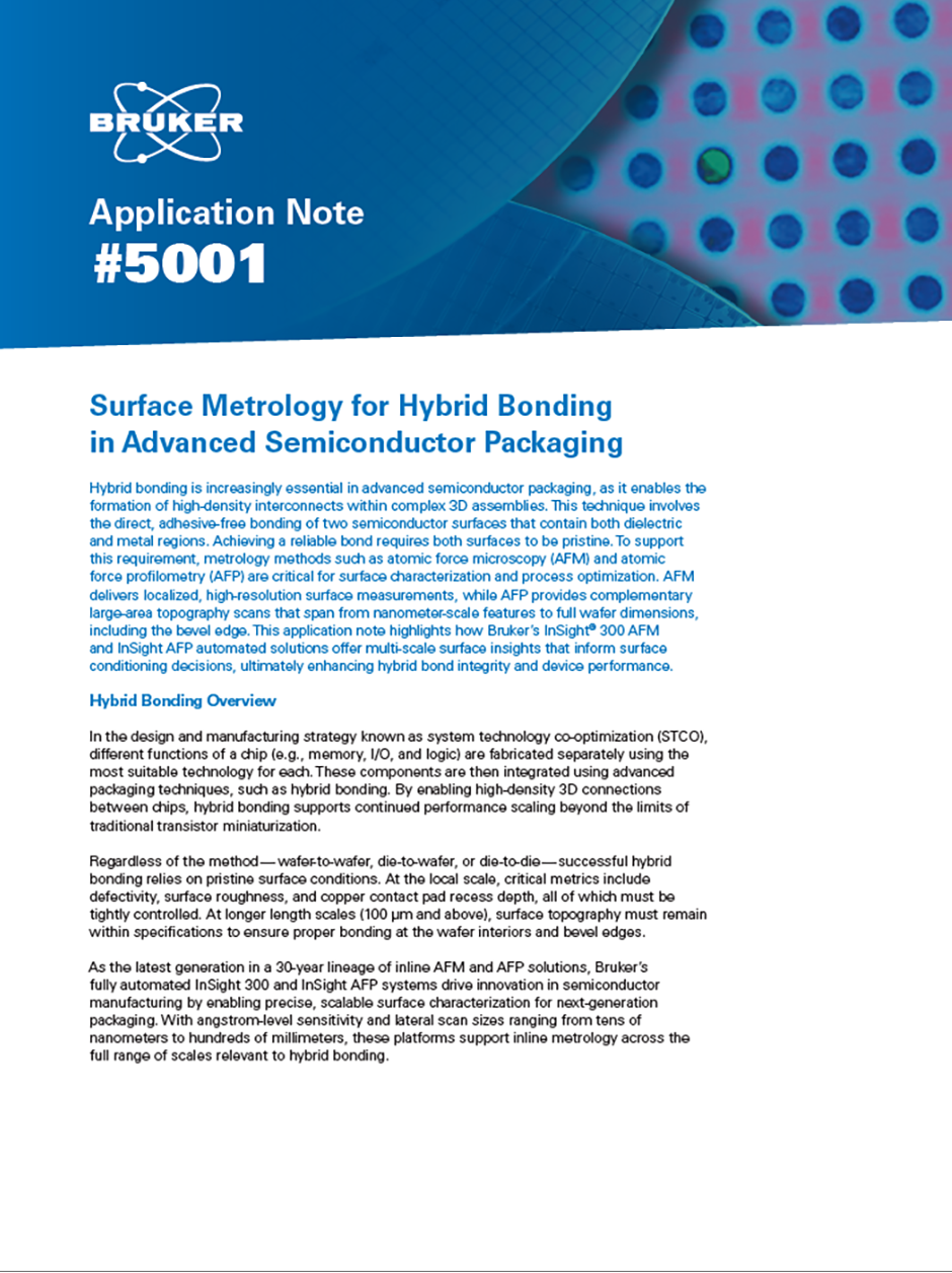 Application Note: Surface Metrology for Hybrid Bonding in Advanced ...