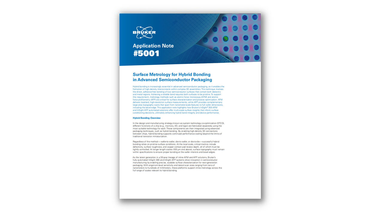 Application Note: Surface Metrology for Hybrid Bonding in Advanced ...