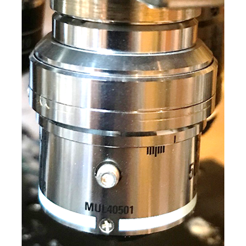 An image of a specially designed 50x thermal objective.