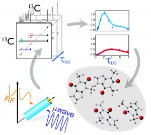 Figure 1 DNP can provide unique quantitative structural constraints on natural isotopic abundance powdered APIs, enabling accurate and reliable elucidation of its 3D structure.