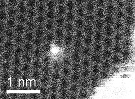 Un solo átomo de silicio en grafeno