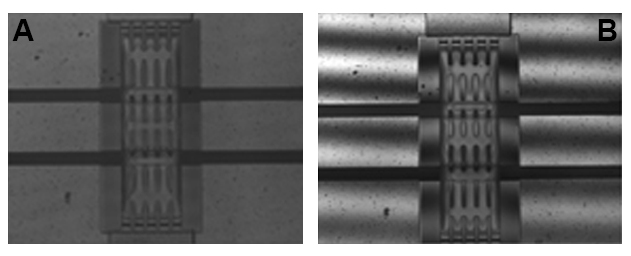 MEMS device with 200µm glass