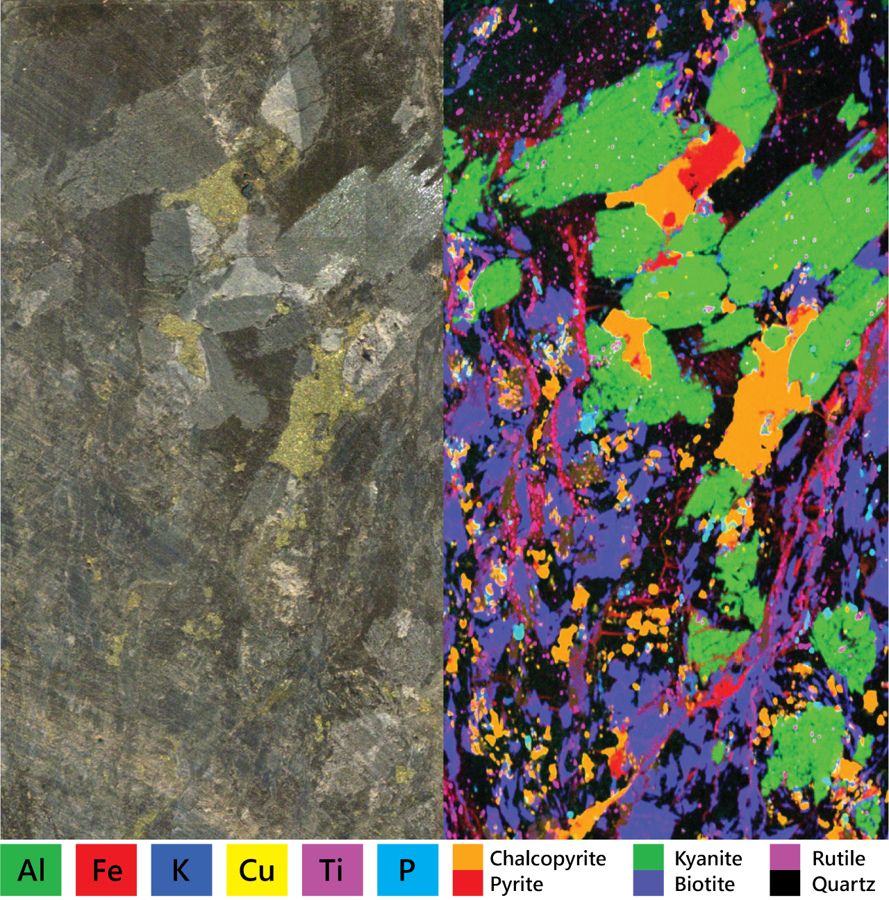 M4 TORNADO elemental map of copper mineralization