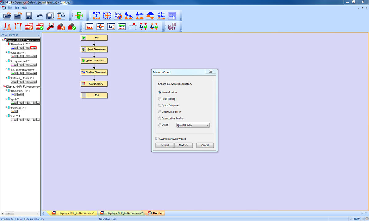 Assistant graphique de macro interactif.