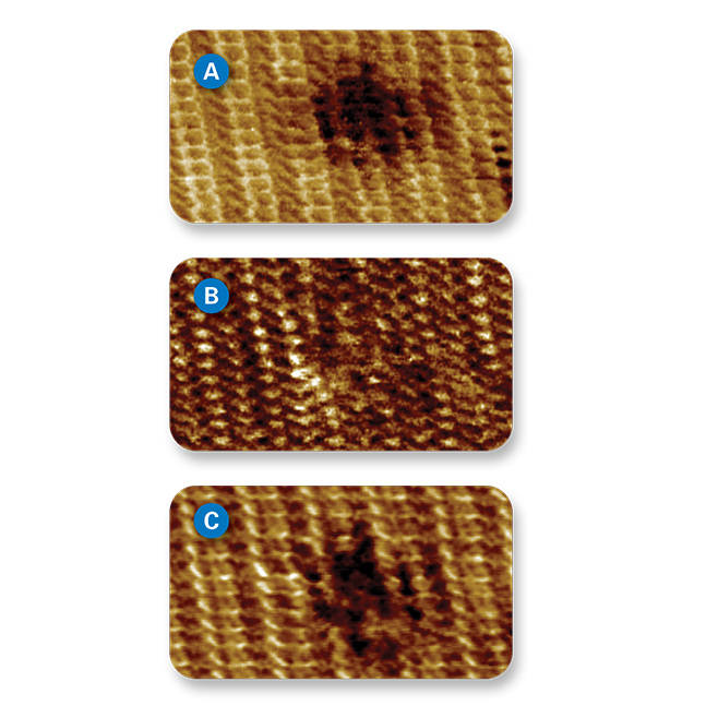 MultiMode 8-HR AFM - Molecular Defect on a Polydiacetylene Crystal