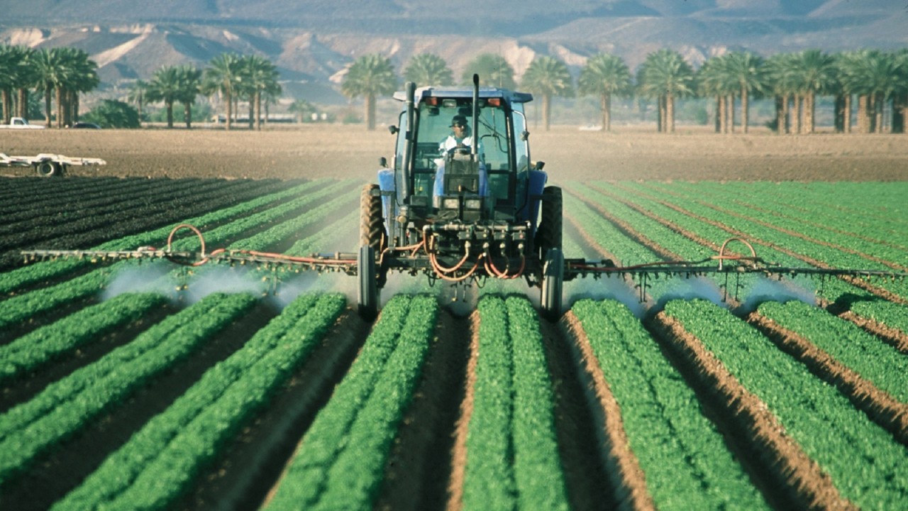 Pesticides Tractor Agriculture Crops