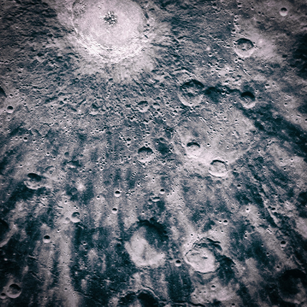 The Lunar surface in the vicinity of Copernicus crater.