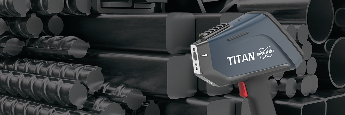 many different metalic components (screws, rods) made of similar looking alloys. Overlay of TITAN PMI gun.