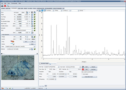 1D scan of inclusion in geological sample.