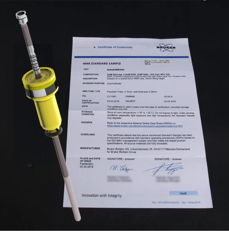 NMR Spectrometer Automated Calibration Calibration software Bruker