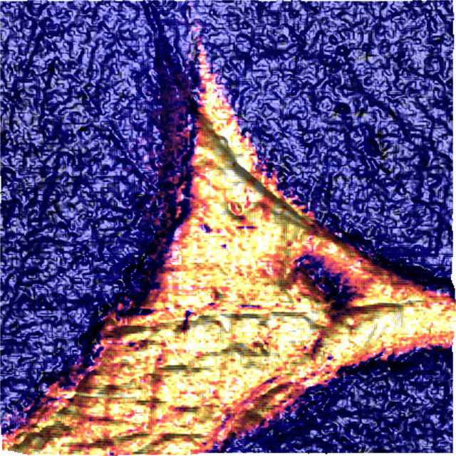 Nanoscale property map of nanochemical AFM-IR image of carbin fibers embedded in epoxy resin.