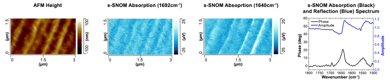 나노IR - 다층 나일론 및 PE 샘플의 S-SNOM 이미징