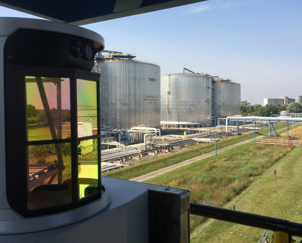 SIGIS 2 for 24/7 monitoring at a chemical plant with multiple ammonia tanks.