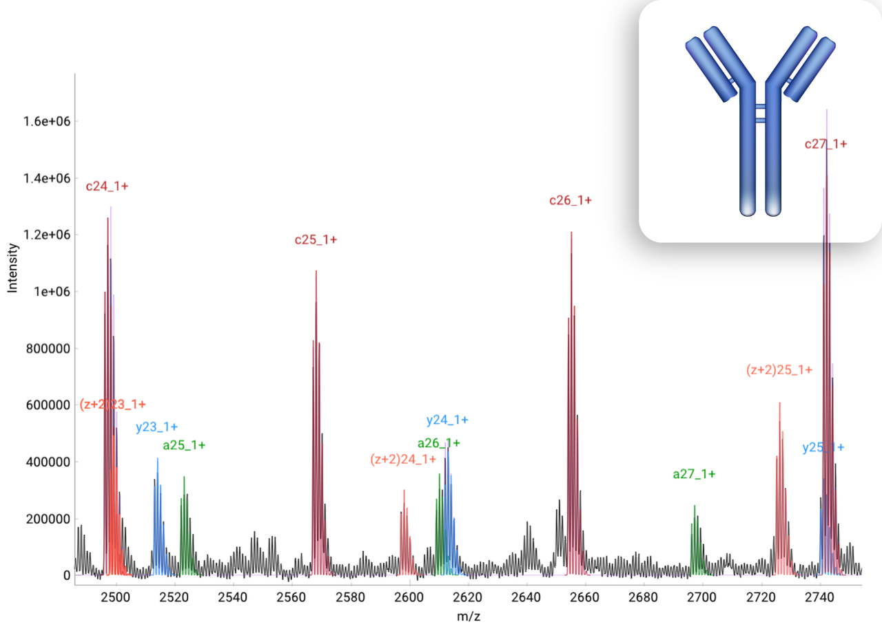 MALDI-TDS analysis of light chain NIST mAB
