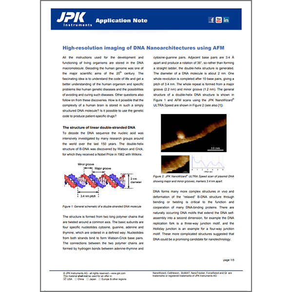 Free PDF: High-Resolution Imaging of DNA Nanoarchitectures Using AFM ...