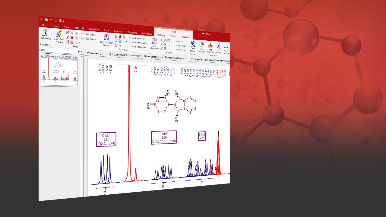 Mnova NMR | Automatic data processing | Bruker