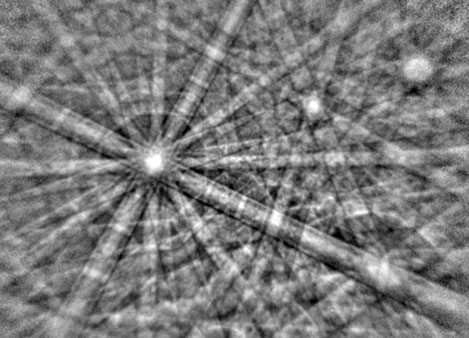 High resolution experimental Kikuchi pattern of Cr3Si acquired using the Bruker eFlash EBSD detector